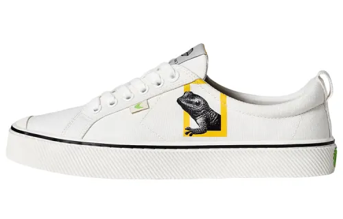 CARIUMA Canvas Stylish Skateboarding Shoes Men's White