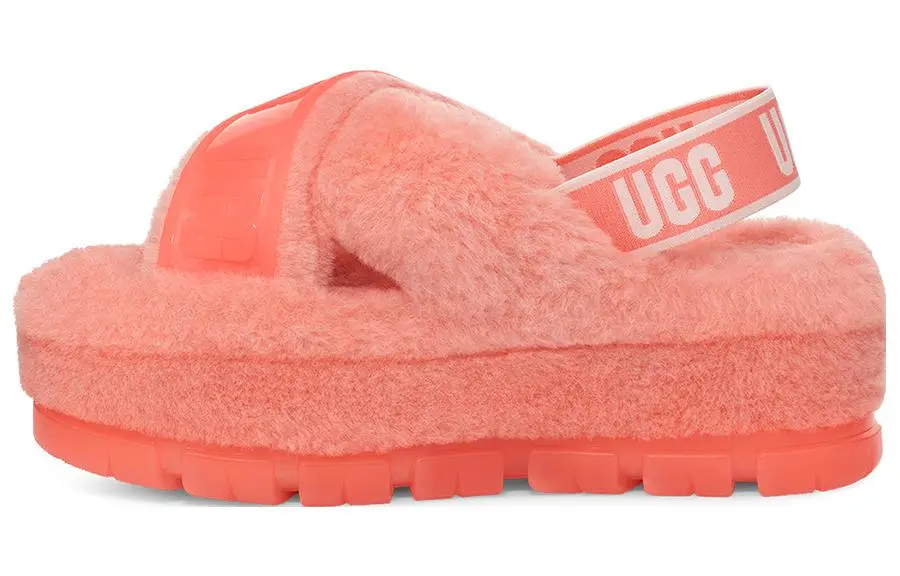 UGG Fuzta Leather, Textile Stylish Sandal Women's Starfish Pink