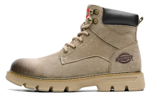 Dickies Thermal Abrasion Resistant Slip Resistant Fleece Lined Versatile Workwear Short Outdoor Boots Men's Camel