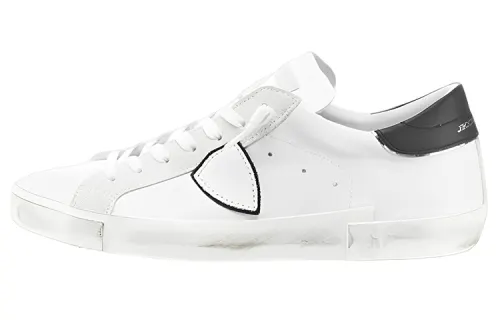 PHILIPPE MODEL Leather Stylish Skateboarding Shoes Men's White