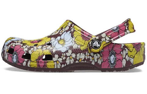 Crocs Classic Retro Floral Clogs 'Yellow Pink'