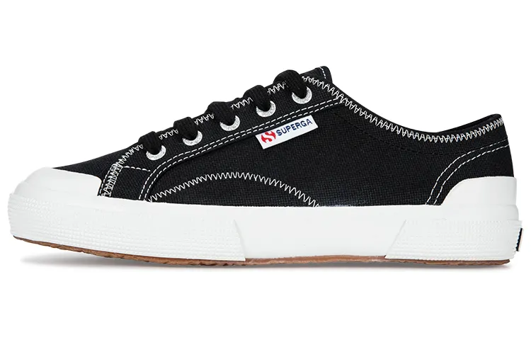 SUPERGA Canvas Shoes Unisex Low Top Black
