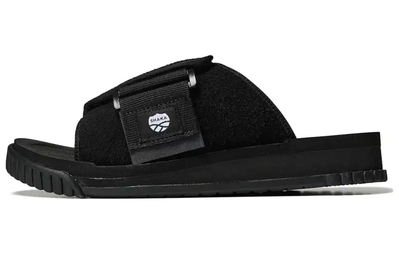 Shaka Abrasion Resistant Slide Slippers Unisex Black