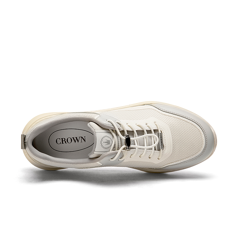 CROWN Cow Leather Low top Casual Shoes Men’s