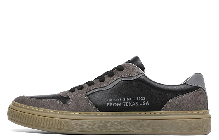 Dickies Microfiber Leather Low top Skateboard Shoes Men's Black