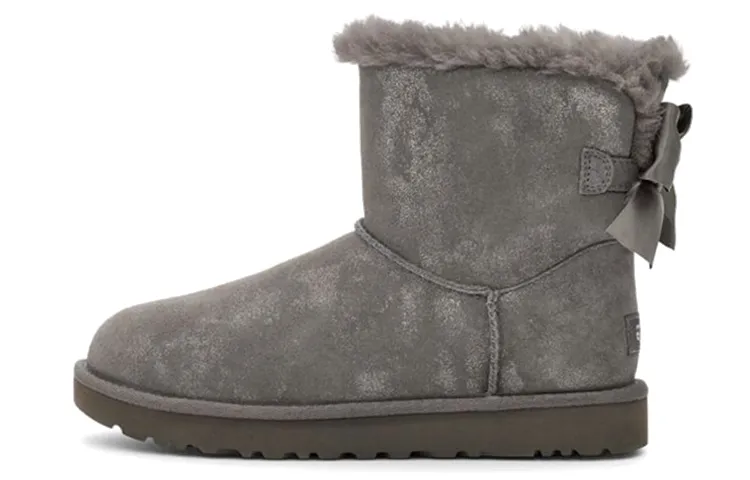 UGG Mini Bailey Bow Glimmer Charcoal Women's