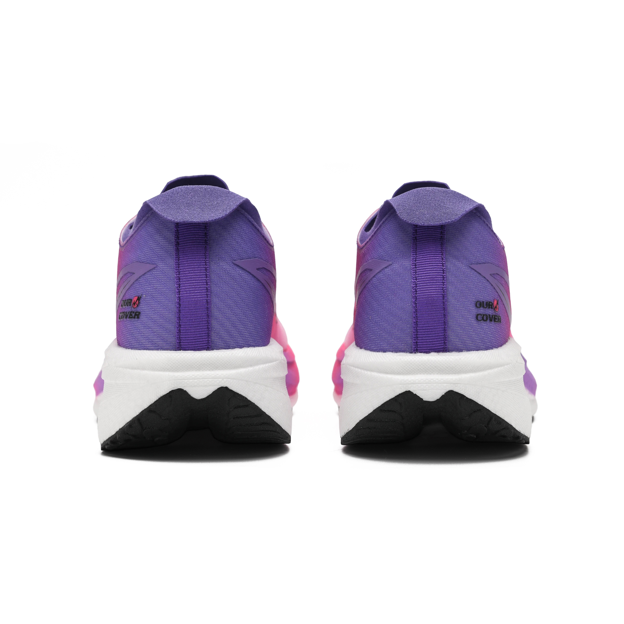 OURCOVER Support Abrasion Resistant Breathable Popcorn Sprint Racing Marathon Running Shoes Unisex Violet