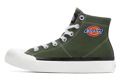 Dickies Canvas Shoes Unisex High Top Army Green
