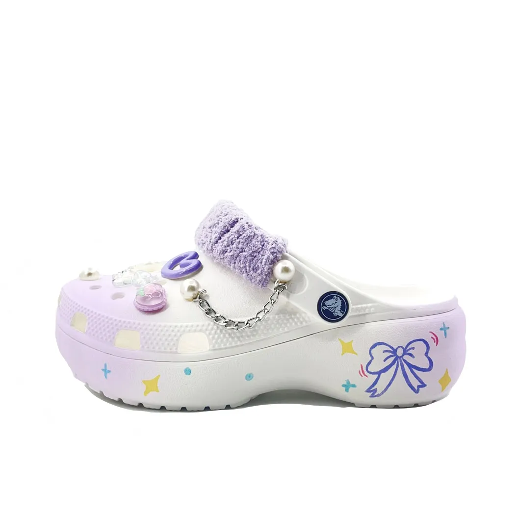 Crocs Classic Platform Clog EVA Clogs Unisex Purple