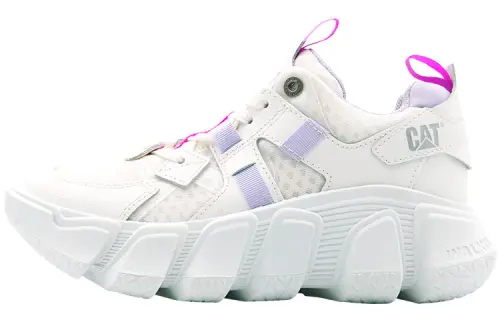 CAT Imposter Mesh Collection Mesh, Leather Low top Sports Casual Shoes Women's Purple