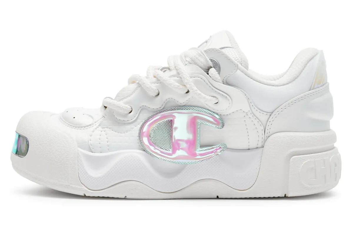 Champion Puffy Shoes AutoSkate V1 Low top Skateboard Shoes Women's White