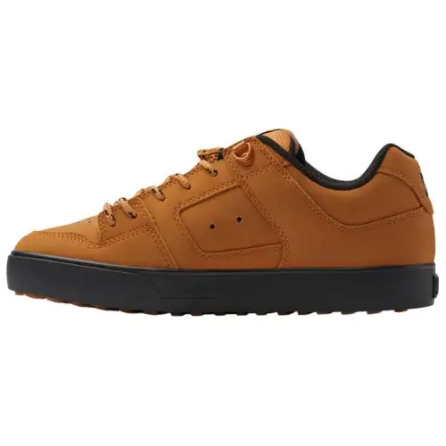 DC Shoes Leather Low top Casual Shoes Men's Brown