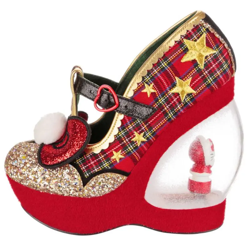 IRREGULAR CHOICE Pu High Heels 14cm Women's Red
