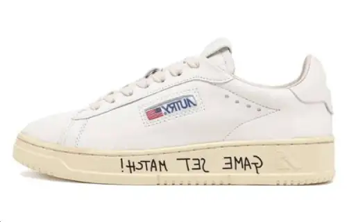 AUTRY Dallas Leather Low top Skateboard Shoes Men's White