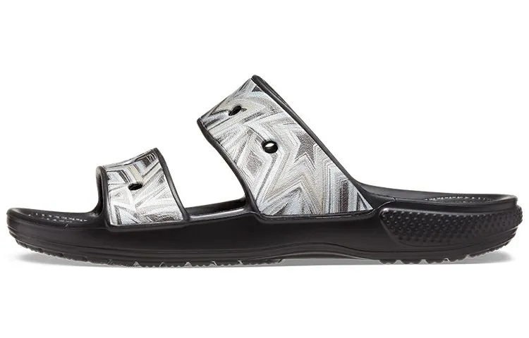 Crocs Slide Slippers Unisex Black/Multicolor Color