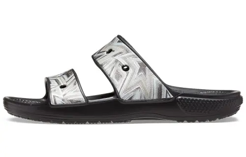Crocs Slide Slippers Unisex Black/Multicolor Color