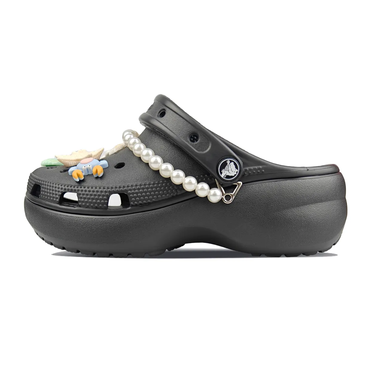 Crocs Classic Platform Clog Clogs Women's Black Blue