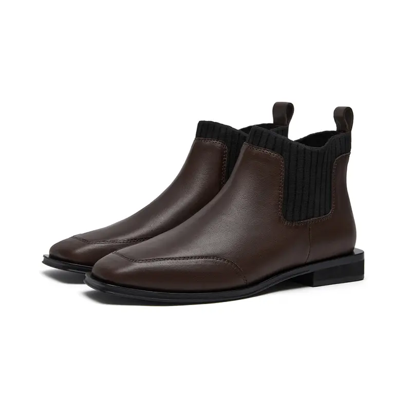 Marie Claire Cow Leather Short Chelsea Boots Women's
