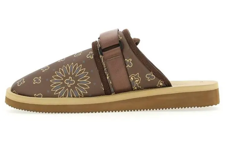 Suicoke Paisley-print Touch-strap Slippers