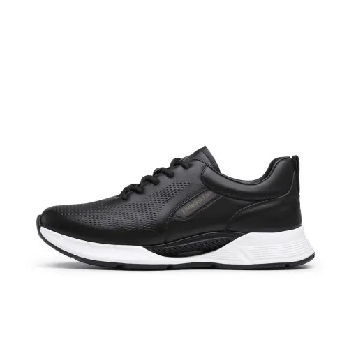 Chrisdien Deny Cow Leather Low top Casual Shoes Men's Black