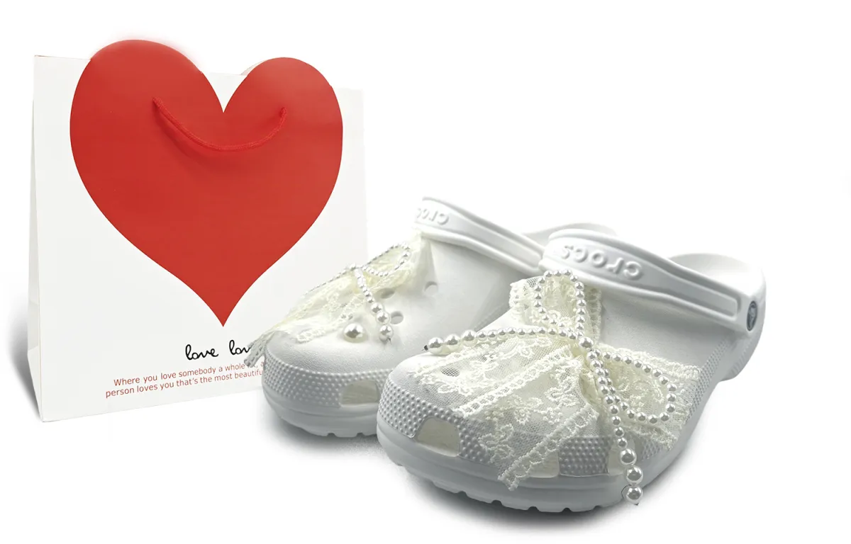 Crocs Classic Clog SIN3A Pearl Girlish Clogs Unisex White