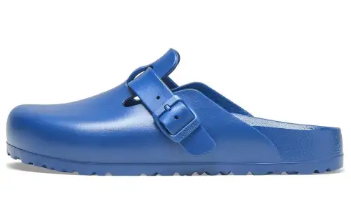 Birkenstock Closed Toe Slippers Unisex Blue Narrow