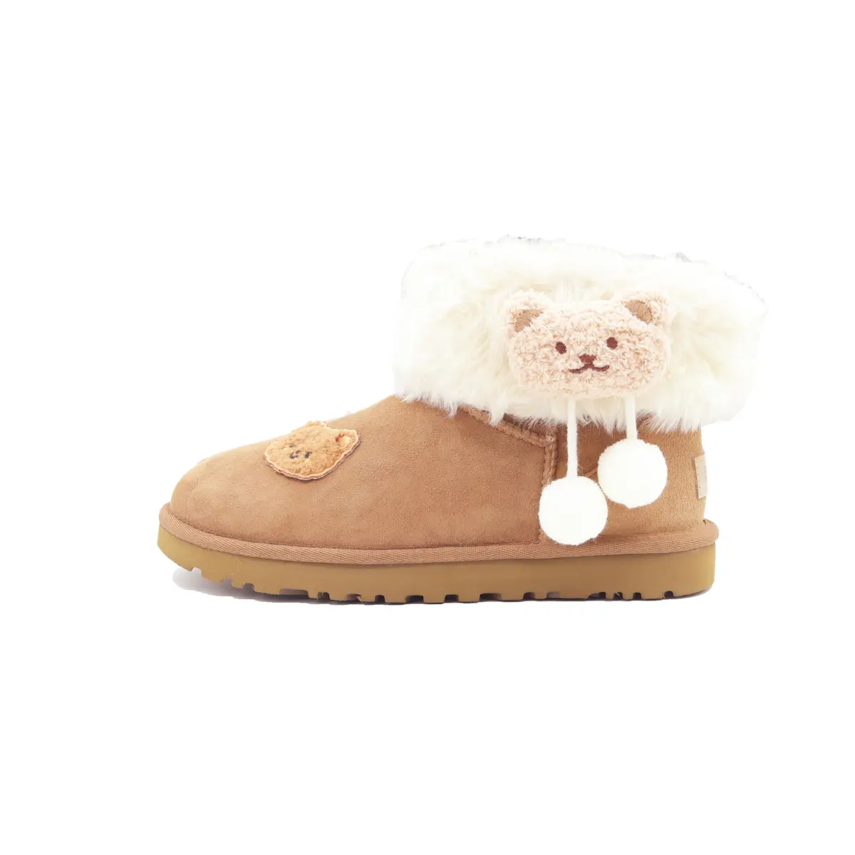 UGG CLASSIC MINI Velvet Bear Sheepskin Thermal Abrasion Resistant Short Snow Boots Women's Beige Brown