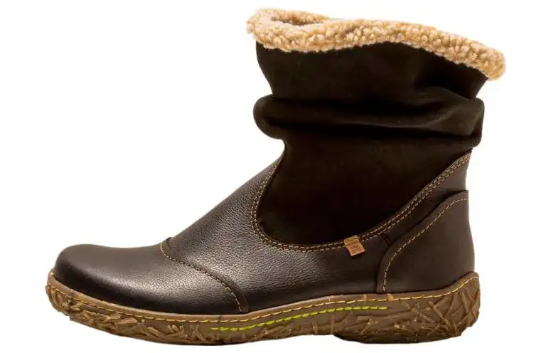 El Naturalista Leather Ankle Boots Women's Black
