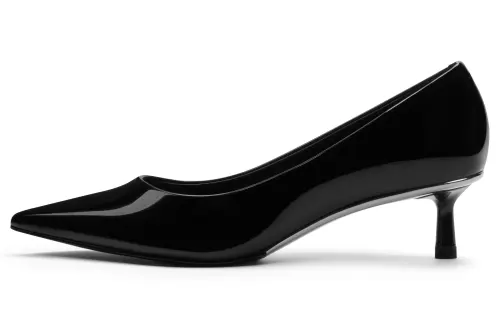 CHARLES&KEITH Pu Slim Heel High Heels 4.6cm Women's