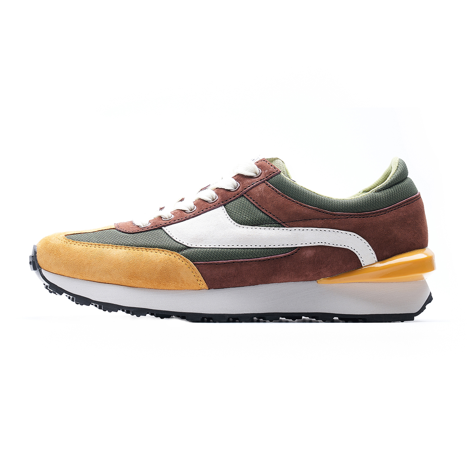 JACLAR Running Shoes Unisex Brown Green