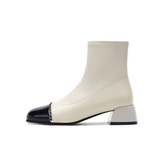 HARSON Sheepskin Ankle Boots 4cm Women's