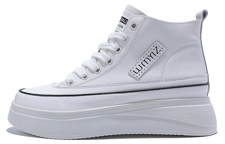 Junjiali two-layer cowhide, thick-soled sponge cake, inner heightening, comfortable and versatile, shock-absorbing, wear-resistant, lightweight and height-increasing, low-cut lifestyle shoes, women's style