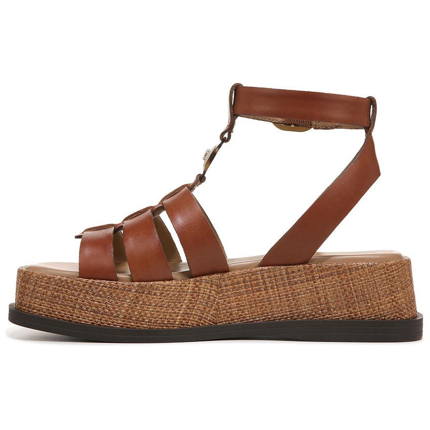 SAM EDELMAN Cow Leather Roman Sandals 5CM Women's Brown