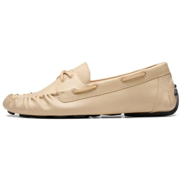 Clarks Quilto Luna Leather Loafers Women's Light Brown