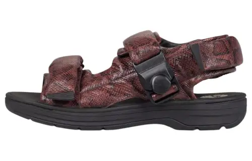 Martine Rose x Clarks Leather Beach Sandals Women's Red Black