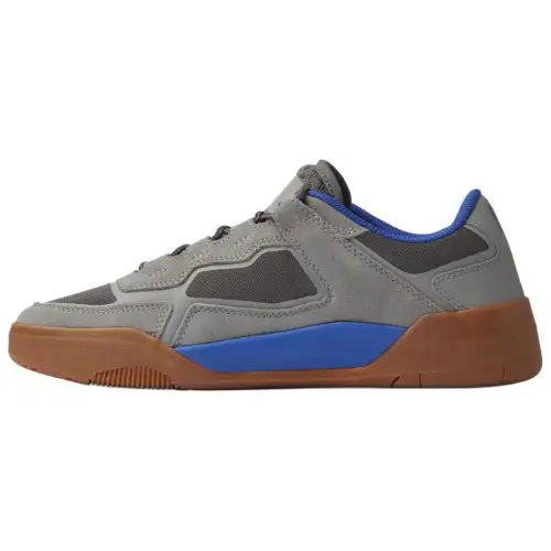 DC Shoes Leather Breathable Mesh Low top Casual Shoes Men's Gray