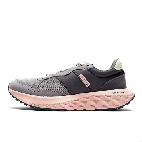 COLE HAAN Synthetic Leather Cushioning Slip Resistant Abrasion Resistant Breathable Low top Running Shoes Women's Gray