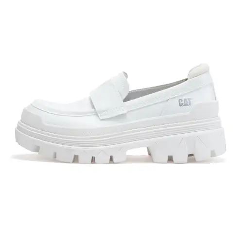 CAT Hardwear Loafer Abrasion Resistant Abrasion Resistant Short Outdoor Boots Women's White