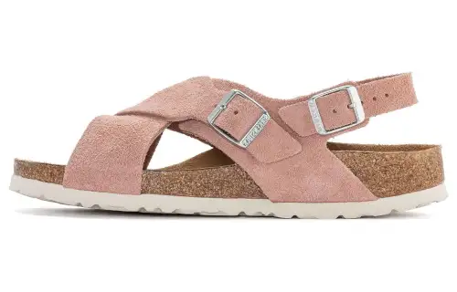 Birkenstock Suede Beach Sandals Women's Pink Narrow