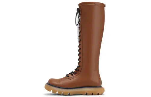 CHARLES&KEITH Combat Boots Women's Black/Brandy