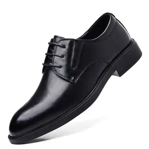 Mulinsen business versatile formal leather shoes men's black