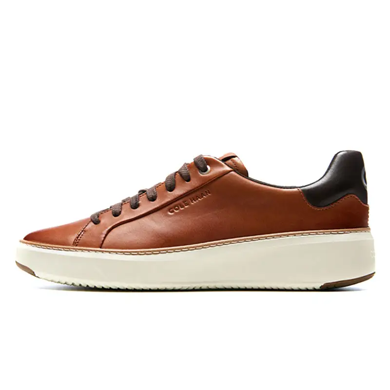 COLE HAAN Slip Resistant, Abrasion Resistant, Lightweight Low top Casual Shoes Men's Brown