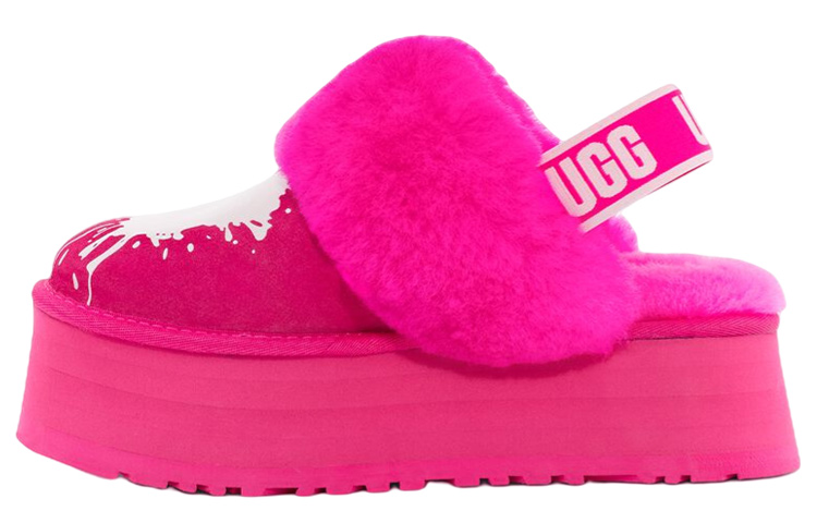 UGG Funkette Graphic Suede Slippers Women's Pink