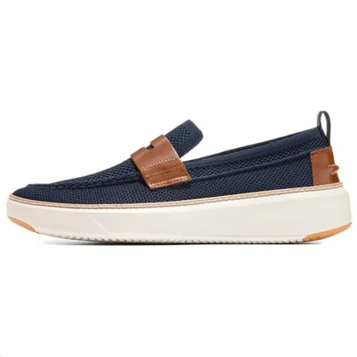 COLE HAAN Cow Leather Loafers Men's Marine Blue