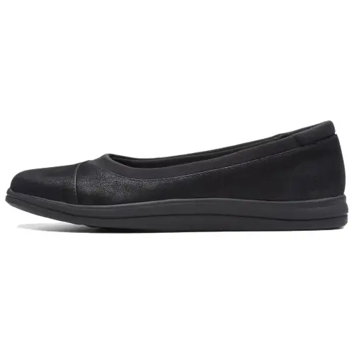 Clarks Fabric Casual Shoes 2.5cm Women's Black