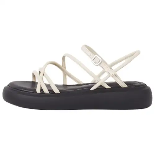 VAGABOND SHOEMAKERS Leather Roman Sandals Women's Ecru