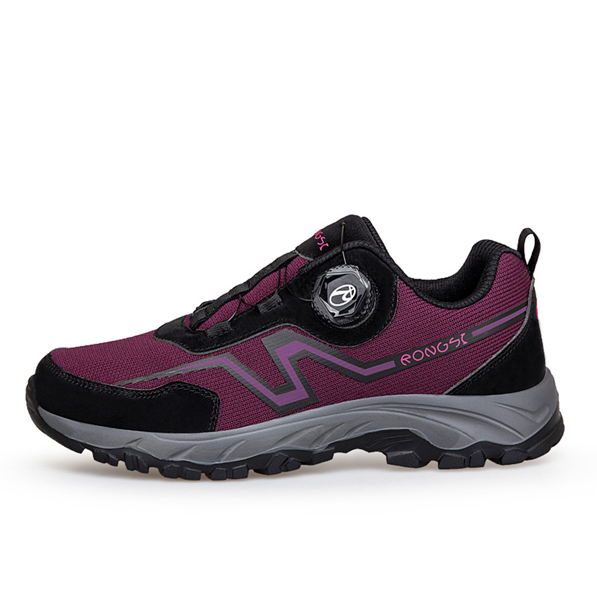 RONGSHI Textile, Synthetic Leather Slip Resistant Abrasion Resistant Elderly Life Casual Athletic Shoes Mom Shoes