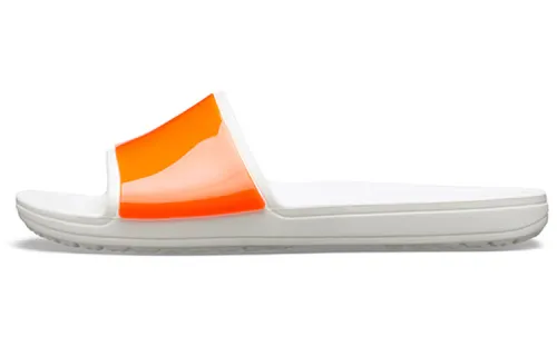 Crocs Sloane Slide Slippers Women's Orange/White Color