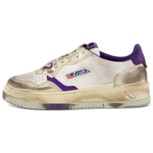 AUTRY Super Vintage Low top Skateboard Shoes Women's White Purple