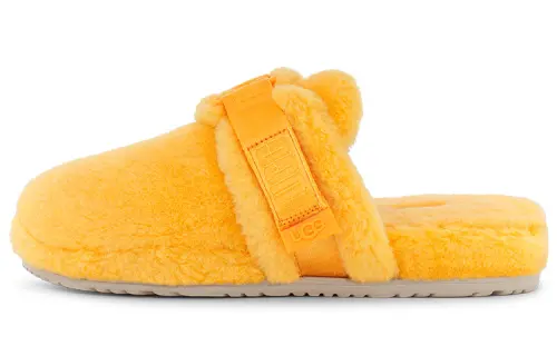 UGG Fluff It Eevee Plush Slippers Men's Yellow